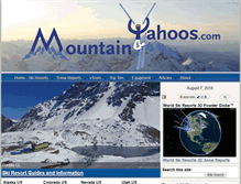 Tablet Screenshot of mountainyahoos.com